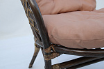 Набор мебели Багамы  (диван+2кресла+стол (2 уп.), каркас коричн., подушки бежевые) 