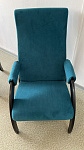 Кресло  Марта №61М (каркас венге, ткань Ultra Atlantic - бирюза) 1уп 