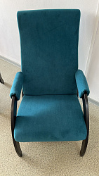Кресло  Марта №61М (каркас венге, ткань Ultra Atlantic - бирюза) 1уп 