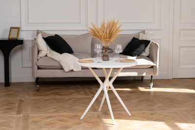 Стол пластиковый ТЕОРИ круглый (белый)