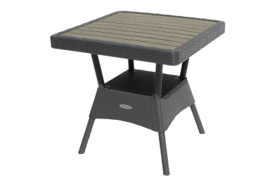 Стол пластиковый Ola Dom 76x76см квадратный (антрацит)