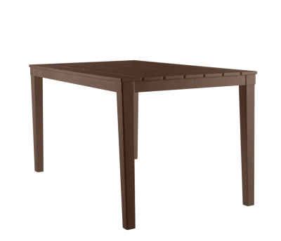 Стол пластиковый Прованс прямоугольный (шоколад)