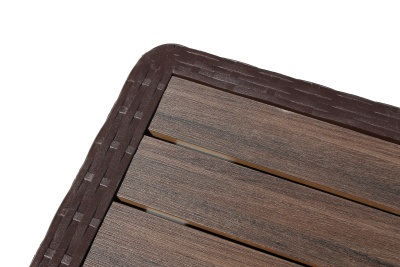 Стол пластиковый Ola Dom 76x76см квадратный (коричневый)