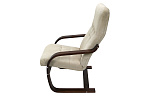 Кресло  Сайма мебельная ткань (2 уп. каркас вишня 1 уп., сиденье слоновая кость 1 уп.) 