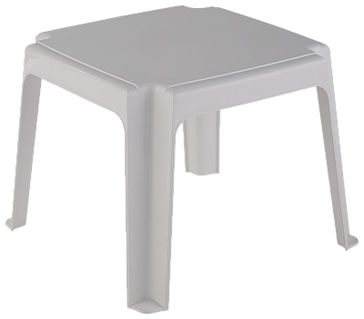 Столик к лежаку Г3 квадратный (белый)