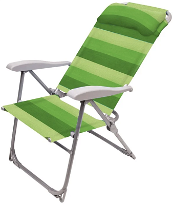Кресло -шезлонг Ника К2/З (1шт. в упаковке (каркас серый, ткань зеленая)) 