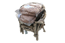 Набор мебели Багамы  (диван+2кресла+стол (2 уп.), каркас коричн., подушки бежевые) 