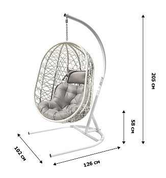 Кокон XL серый