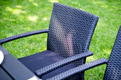 Столовая группа MILANO черная