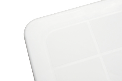 Стол пластиковый Солнце прямоугольный (белый) 