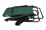 Кресло -шезлонг Фиеста с подстаканником (2шт.в упаковке (каркас черный, ткань зеленая))  