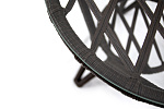 Набор мебели Фреско  (2 кресла+стол D61+ диван) каркас черный, ротанг коричневый 