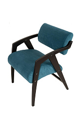 Кресло -стул Пенелопа №2 БИРЮЗА  1 уп (каркас венге, ткань Ultra Atlantic-бирюзовый)   