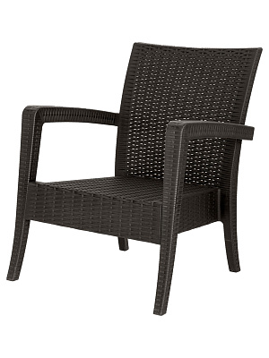 Кресло-диван пластиковое Ola Dom (коричневый)
