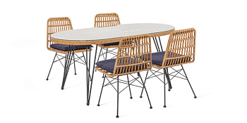 Milos Table with Gabriela Chair