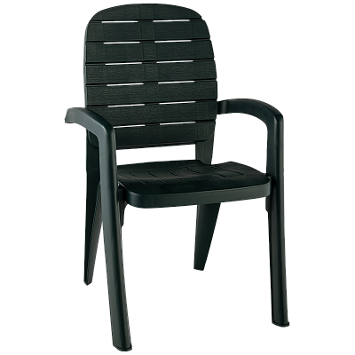 Кресло пластиковое Прованс (темно-зеленое)