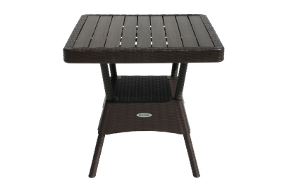 Стол пластиковый Ola Dom 76x76см квадратный (коричневый)