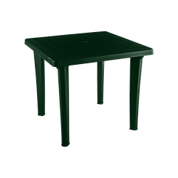 Стол пластиковый  квадратный (темно-зеленый)