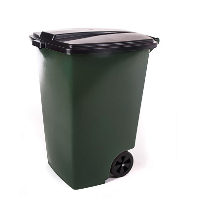 Контейнер для мусора 120л (в уп. 10шт) (темно-зеленый)