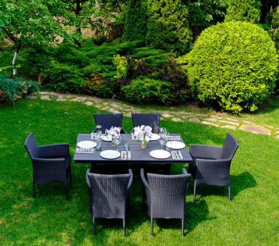 Столовая группа AROMA черная