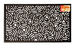Коврик ажурный 45х75см Круги SunStep(черный)  арт.30-017