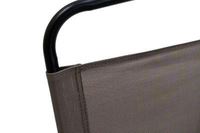 Набор мебели Ялта складной со спинкой 1 уп. (4 кресла+стол+зонт)(каркас черн, ткань бежевая) 