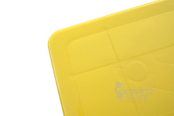 Стол пластиковый Солнце прямоугольный (желтый)