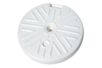 Подставка для зонта  (пластик, кругая белая)