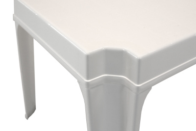 Столик к лежаку  квадратный (белый)