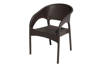 Кресло пластиковое Ola Dom (коричневое)