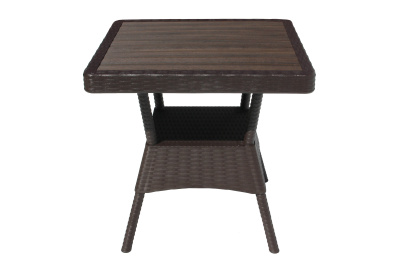 Стол пластиковый Ola Dom 76x76см квадратный (коричневый)