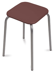 Табурет  Эконом-3 (квадратное сиденье), коричневый