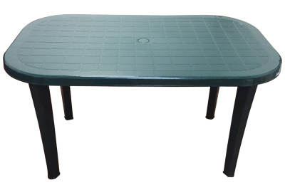 Стол пластиковый  овальный (темно-зеленый)