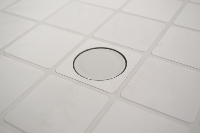 Стол пластиковый  круглый (серый)