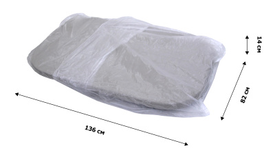 Стол пластиковый  овальный (серый)