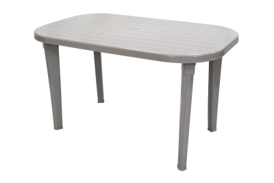 Стол пластиковый  овальный (серый)