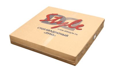 Стол пластиковый Луна квадратный (белый) 