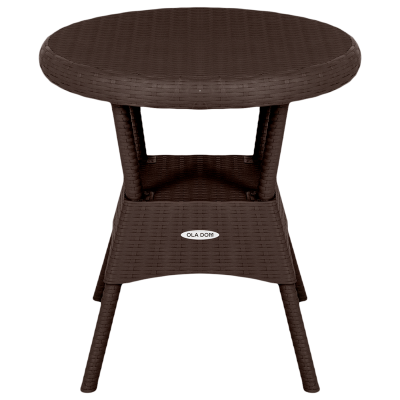 Стол пластиковый Ola Dom 70x70см круглый (антрацит)