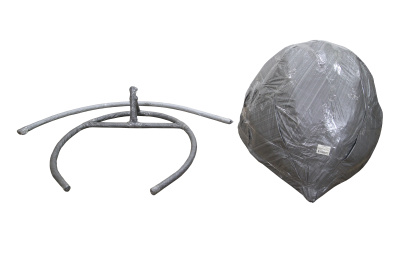 Кресло подвесное Сфера (стойка+осн.КОРИЧ.,корзн.корич.,подуш.корич. 3уп.(М))