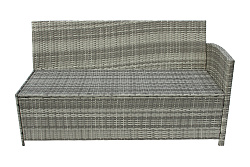 Набор мебели Версаль разборн.  3 уп.(ротанг серо-белый, подушки коричневые) 