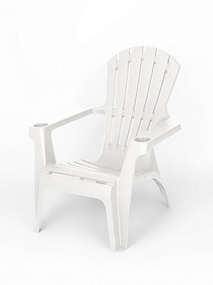 Кресло пластиковое Майами (белое)