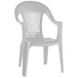 Кресло пластиковое Фламинго (белое)