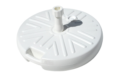 Подставка для зонта  (пластик, кругая белая)